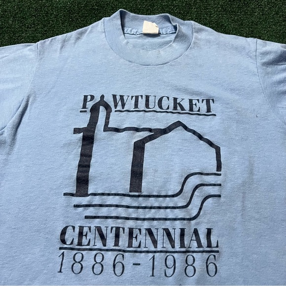 Vintage 80s 1986 Pawtucket Rhode Island Tourist Nature T Shirt Size S 17X22.5 - Picture 2 of 10